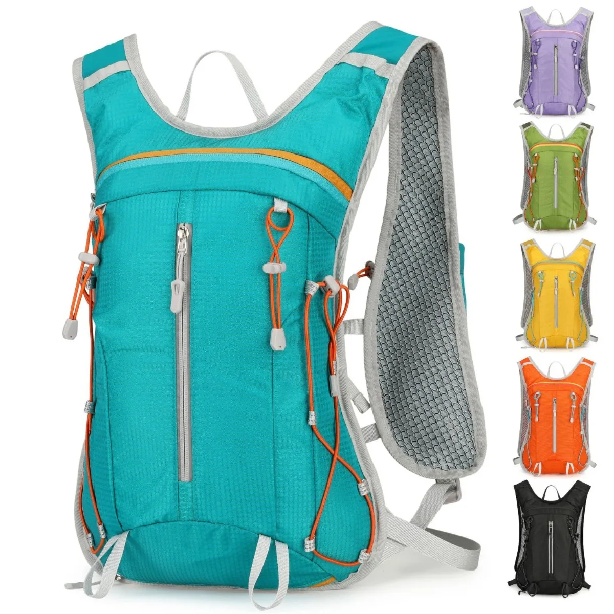 Vanaheimr Laufrucksack mit Wasserflasche, Hydrationsbeutel, Leichter Fahrrad-Laufrucksack für Joggen, Marathon, Radfahren, Wandern