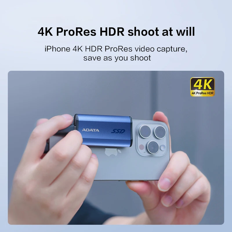 ADATA Portable Solid State Drive SE880 Blue SSD 500GB 1TB 2TB External Hard Drive USB3.2 Type-C PSSD Hard Disk Up to 2000Mb/s