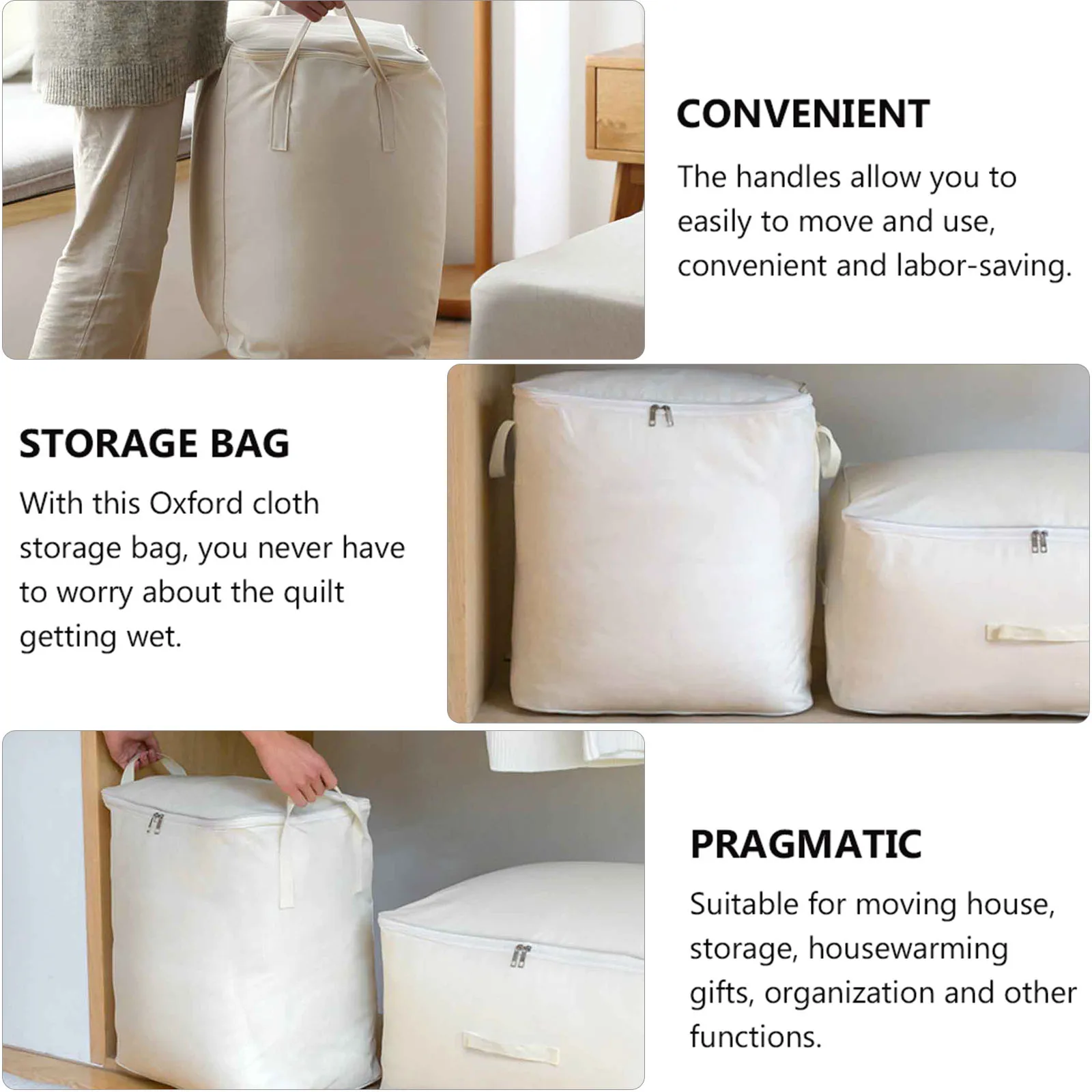

Foldable Storage Box 900D Oxford Cloth Large Capacity Quilt ganizer Clothes Bedding Tshirt Sweater Storage