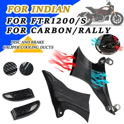 Motorcycle Accessories Front Disc Air Ducts System Brake Caliper Cooling Cover Cap For Indian FTR1200S FTR 1200 S R Carbon Rally