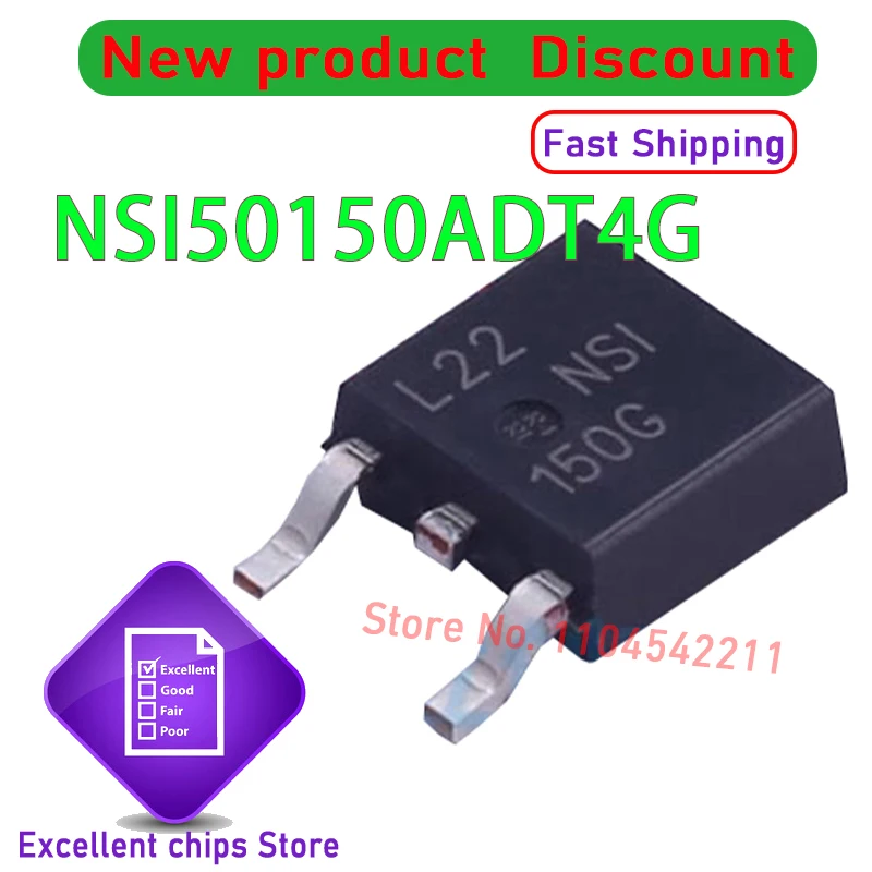 100% New NSIC2050JBT3G NSIC2050 2050J DO-214AA NSI50150ADT4G NSI50150A NSI150G TO-252 Brand New Original Chips Ic 2-10Pcs