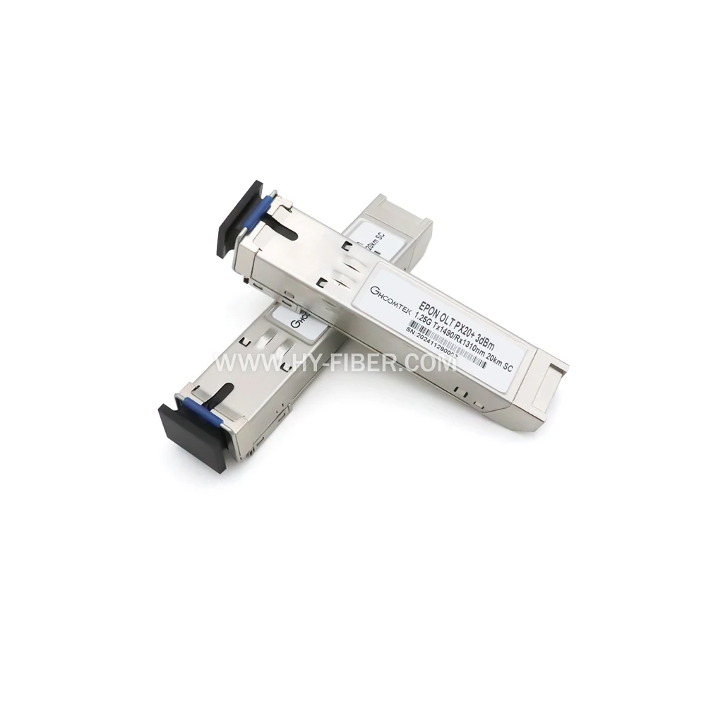 

SFP C+++ Transceiver EPON 1.2G PX20+++ SFP 1.25GTx/1.25GRx 20km 7dB/8dB/9dB