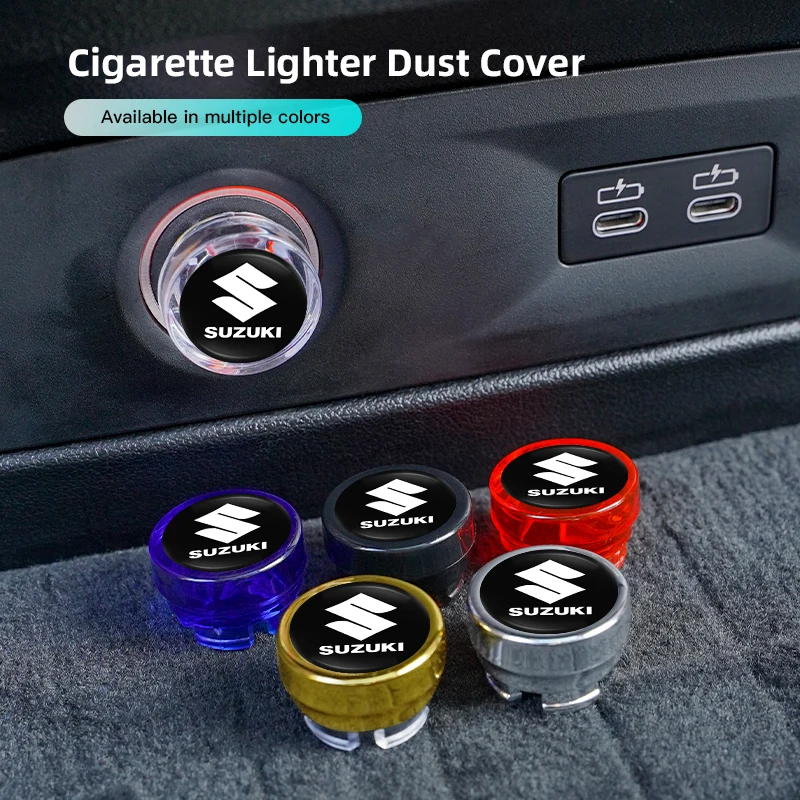 suzuki swift cigarette lighter Car Cigarette Lighter Cover DustProof Decoration Cap For Suzuki Swift Jimny  Ignis Alto SX4 S-cross Splash Baleno Vitara Celerio