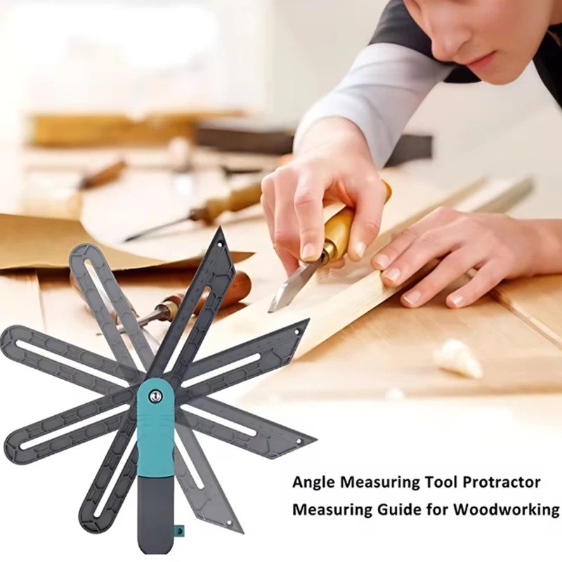 

Многофункциональная шкала, регулируемая линейка для измерения угла своими руками, нестандартный Т-образный инструмент для измерения скосов для деревообработки, рождественский подарок