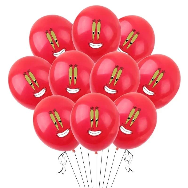 10 Stück SpongeBob Patrick Star Octopus Brother Party Dekoration Latex Ballon Thema Kindergeburtstag Ballon Set Niedlich