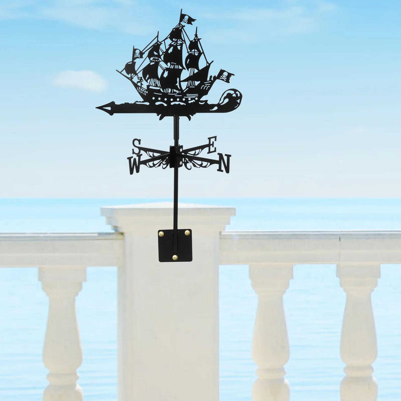 

Iron Weather Vane Wind Direction Indicator Durable Garden Decor Rustproof Corrosion Resistant Outdoor nament Weathervane Yard