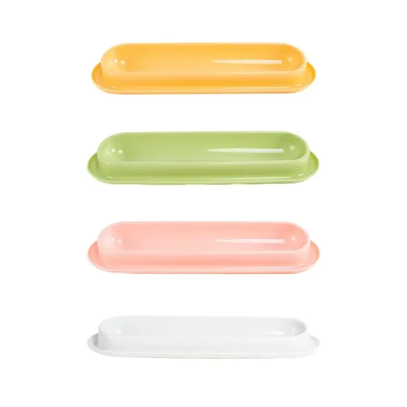 

Q6PE Tilted Bowl Neck Protection Slanted Water Bowls 13.6" Long Single Dish