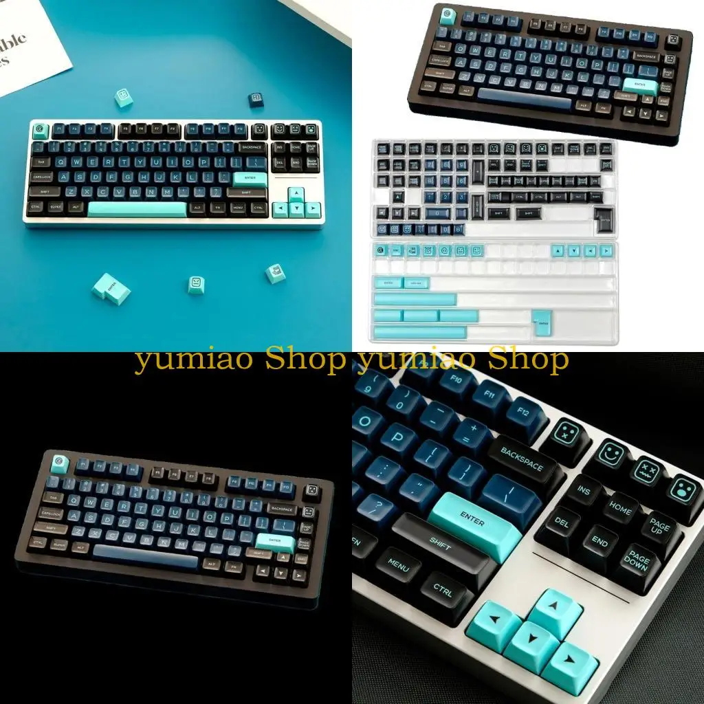 

587B 160 SAProfile Monsters Theme PBT Keycap Double Shot Cover for Keyboards
