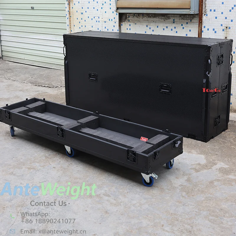 Mobile Touch Screen Road Case All-in-One AV Display Equipment Protective Aviation Case Heavy Duty Shockproof Transport Case