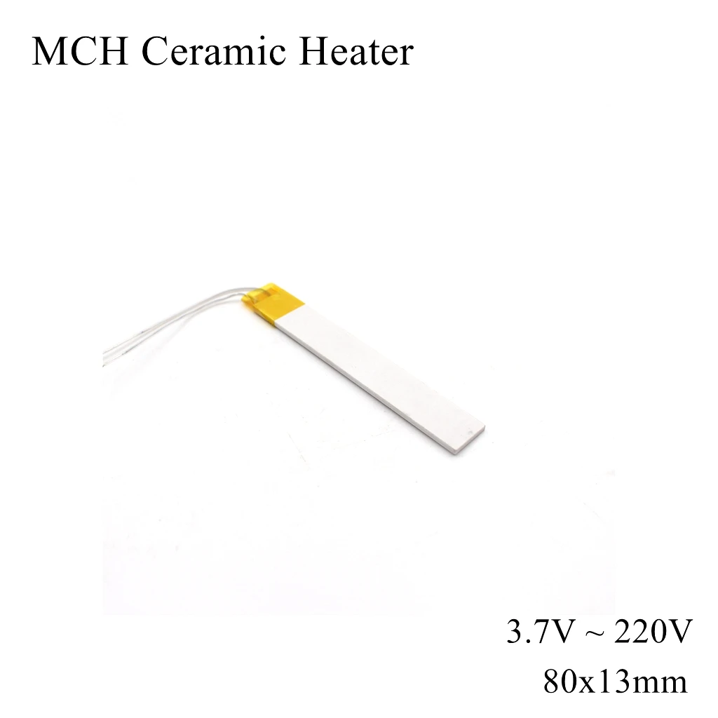 

3.7V 5V 12V 220V MCH Micro High Temperature Ceramic Heater Square Alumina Electric Heating Board Plate Band HTCC Metal Hair Dry