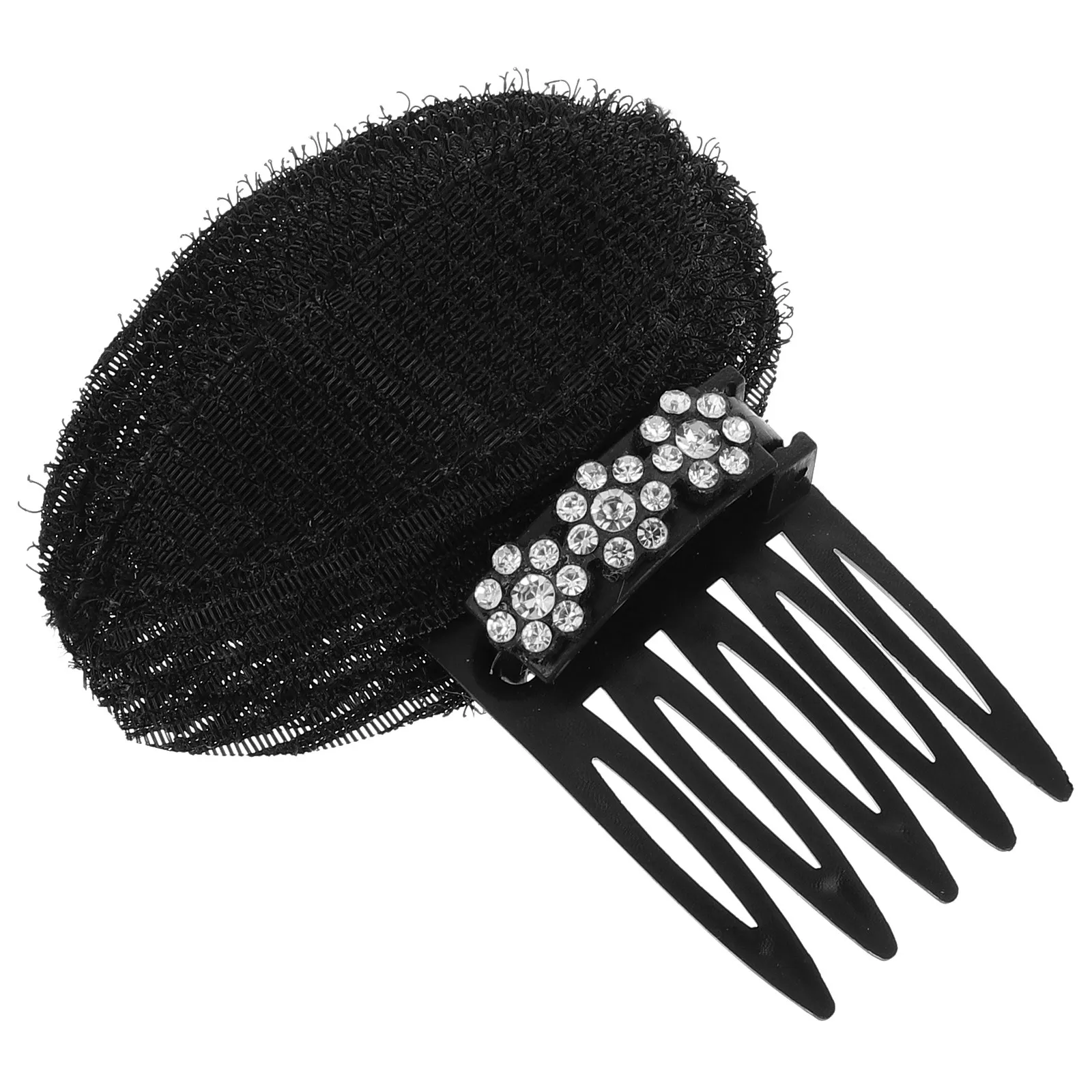 Rhinestone Flower Hair Comb for Women Elegant Volume Enhancing Crown Comb Sparkle Decorative Side Hairpin Formal Bridal Wedding