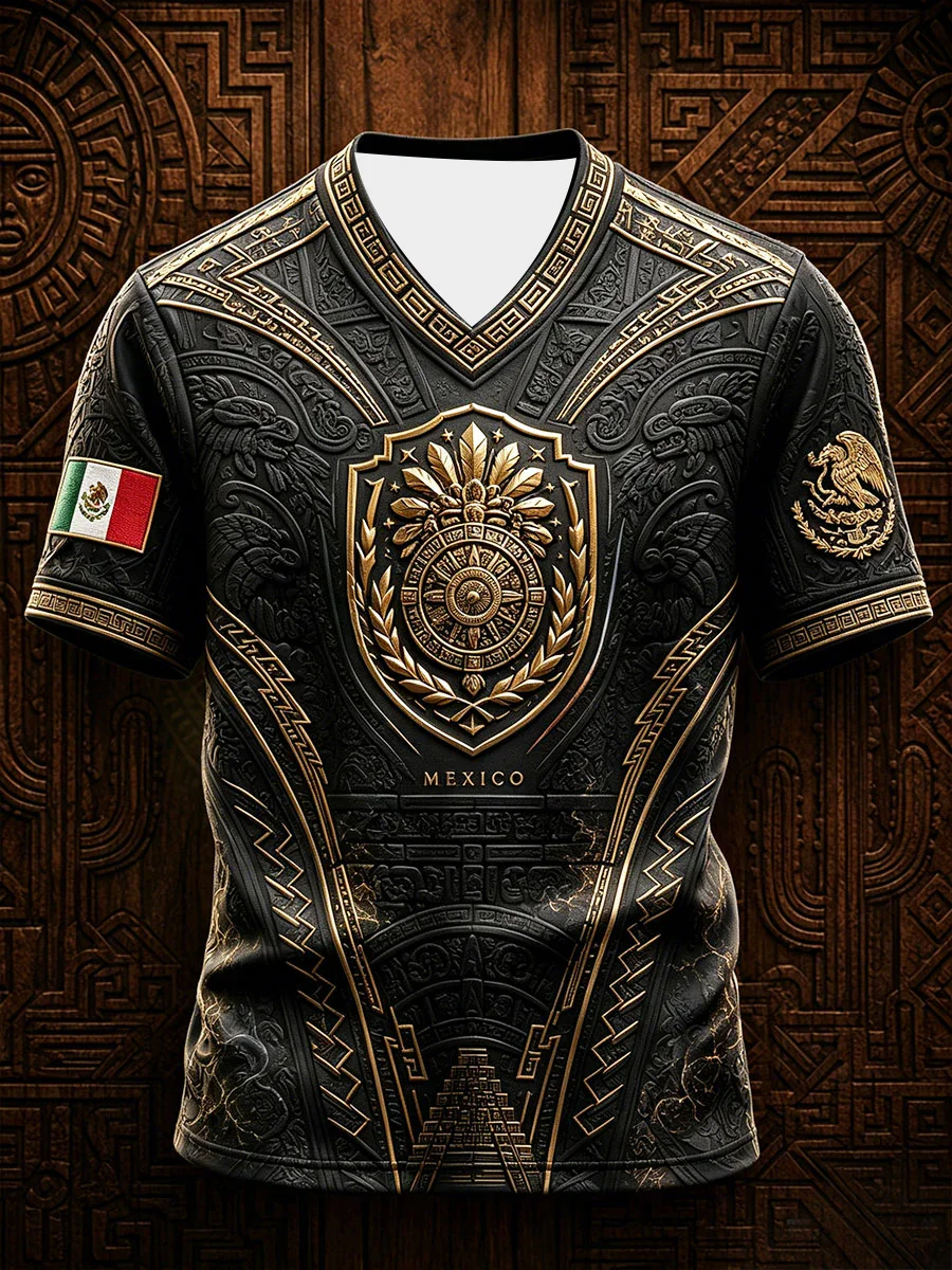2027 Edition Mexican Football Fans Training T-shirt - 3D Printed - Fashionable And Comfortable Family-Promoting Clothing Jersey