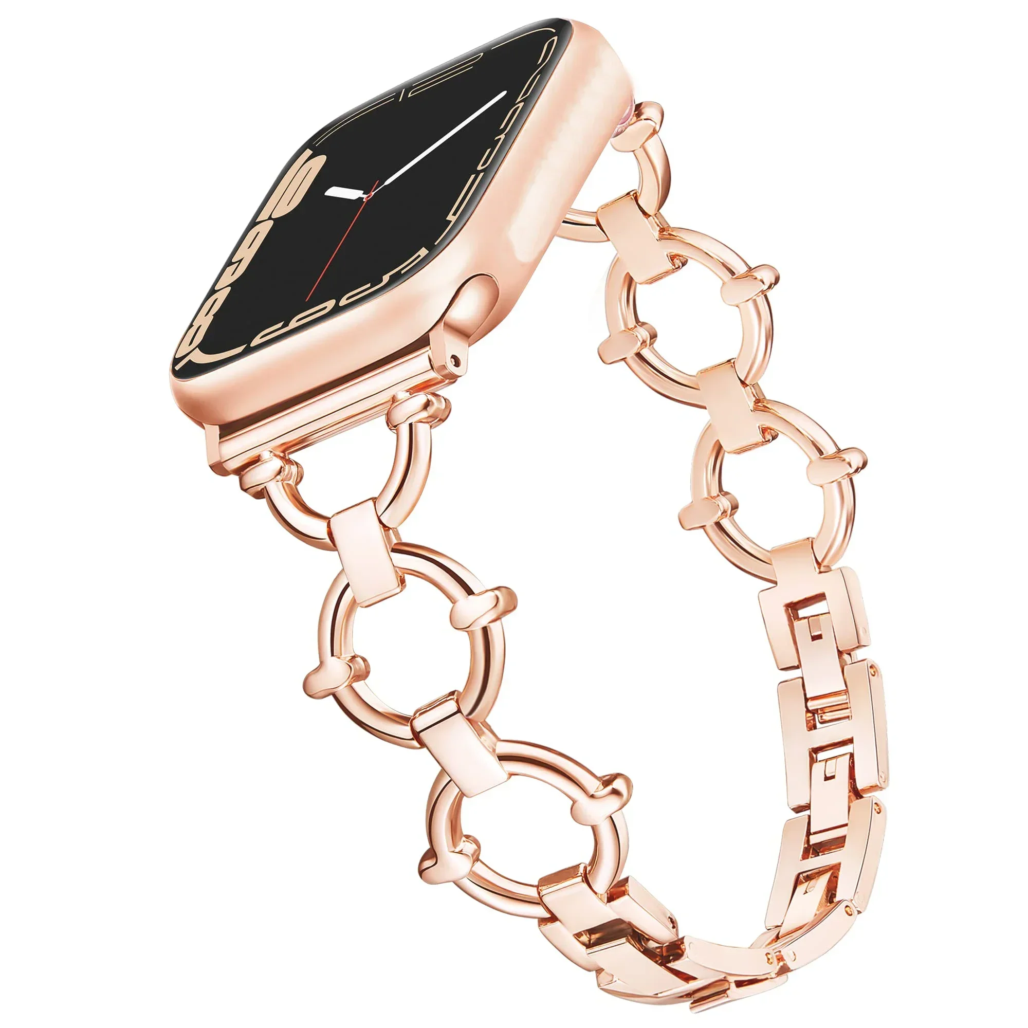 Metal Watch Strap for Apple Watch Band Fashion Bracelet Chain for Iwatch 987654321SE Ultra2 40 41 42 44 45 49mm Wrist Women Men