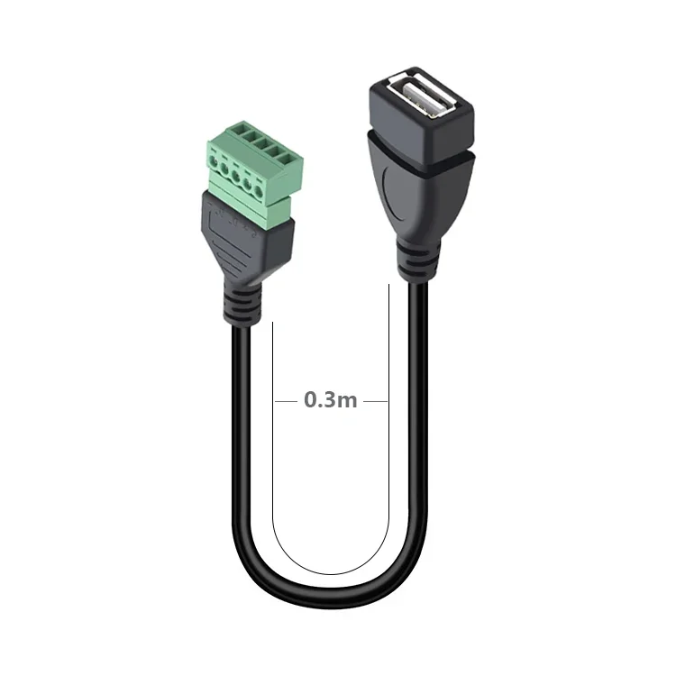 High-Speed USB 2.0 Soldering-Free Plug Male/Female for Computer TV Cell Phone Keyboard Mouse - Convenient Wiring Head USB Connec