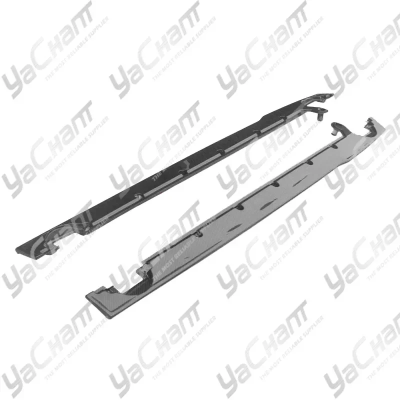 DCF Dry Carbon Fiber Side Skirt Underboard Fit For 2019-2021 Bentley Continental GT Coupe & Convertible LE Side Skirt Underboard