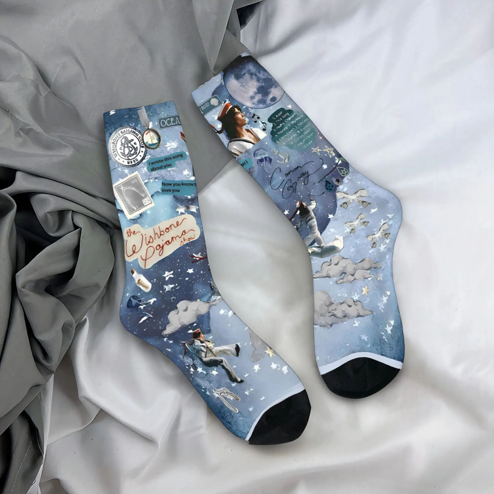 Women Men Socks Conan Gray The Wishbone Pajama Show Tour 2025 Stockings Winter Gothic Socks Graphic Climbing Anti Skid Socks