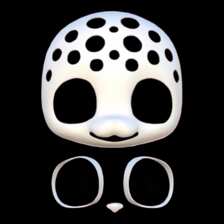 

Kemono Short snout Base Mask Fursuit Resin Kig Serie Beast Suit Skull Furuit Costume PLA printed skull DIY Accessories
