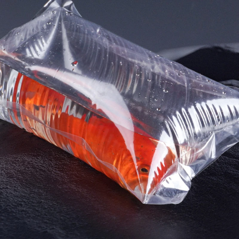 10PCS Thickened Live Fish Oxygenated Bag Transparent Ornamental Fish Shrimp Aquarium Packaging Bag Fry Transportation Supplies