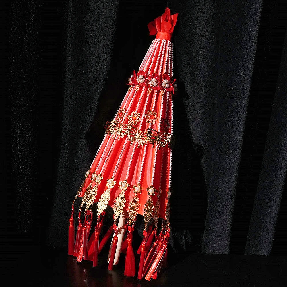 handmade umbrella wedding bride morning robe photo props wedding oil umbrella red umbrella wedding supplies