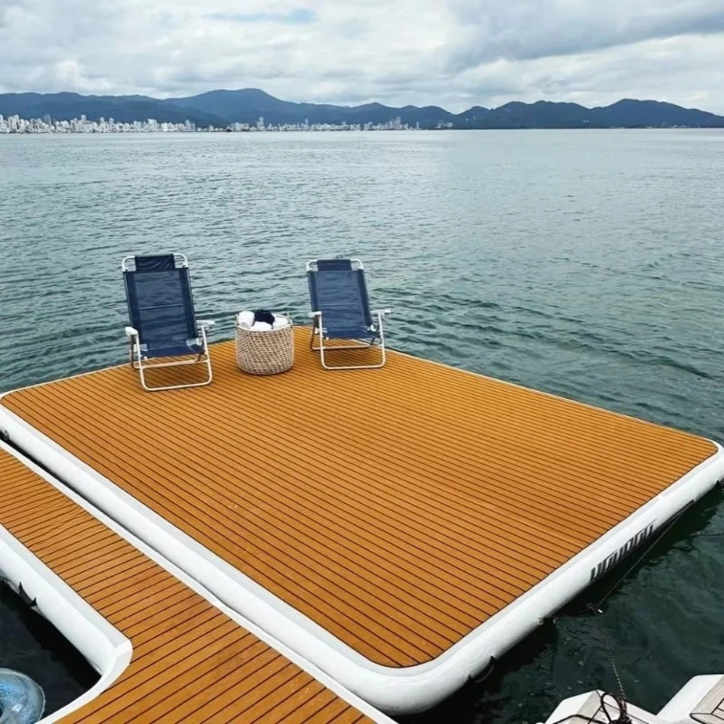 

Floating Boat Jet Ski Inflatable Modular Floating Pier Water Jump Inflatable Platform Pier Raft Island