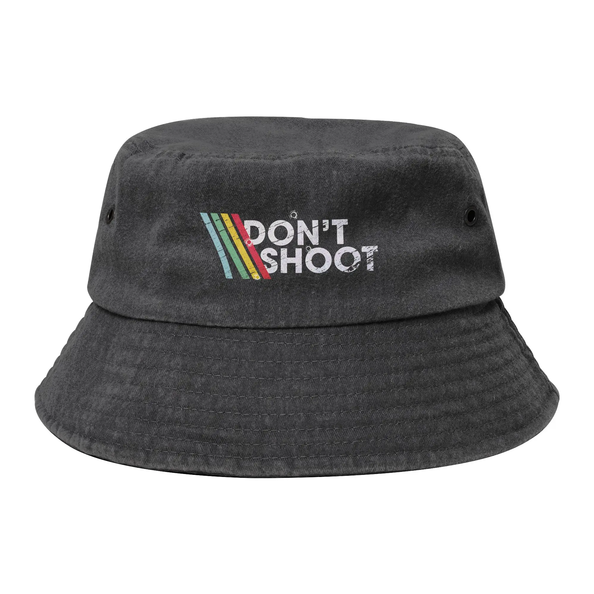 Arc Raiders Game Dont Shoot Bucket Hat Men Women Outdoor  Distressed Cotton Fisherman Cap Summer Panama Hat