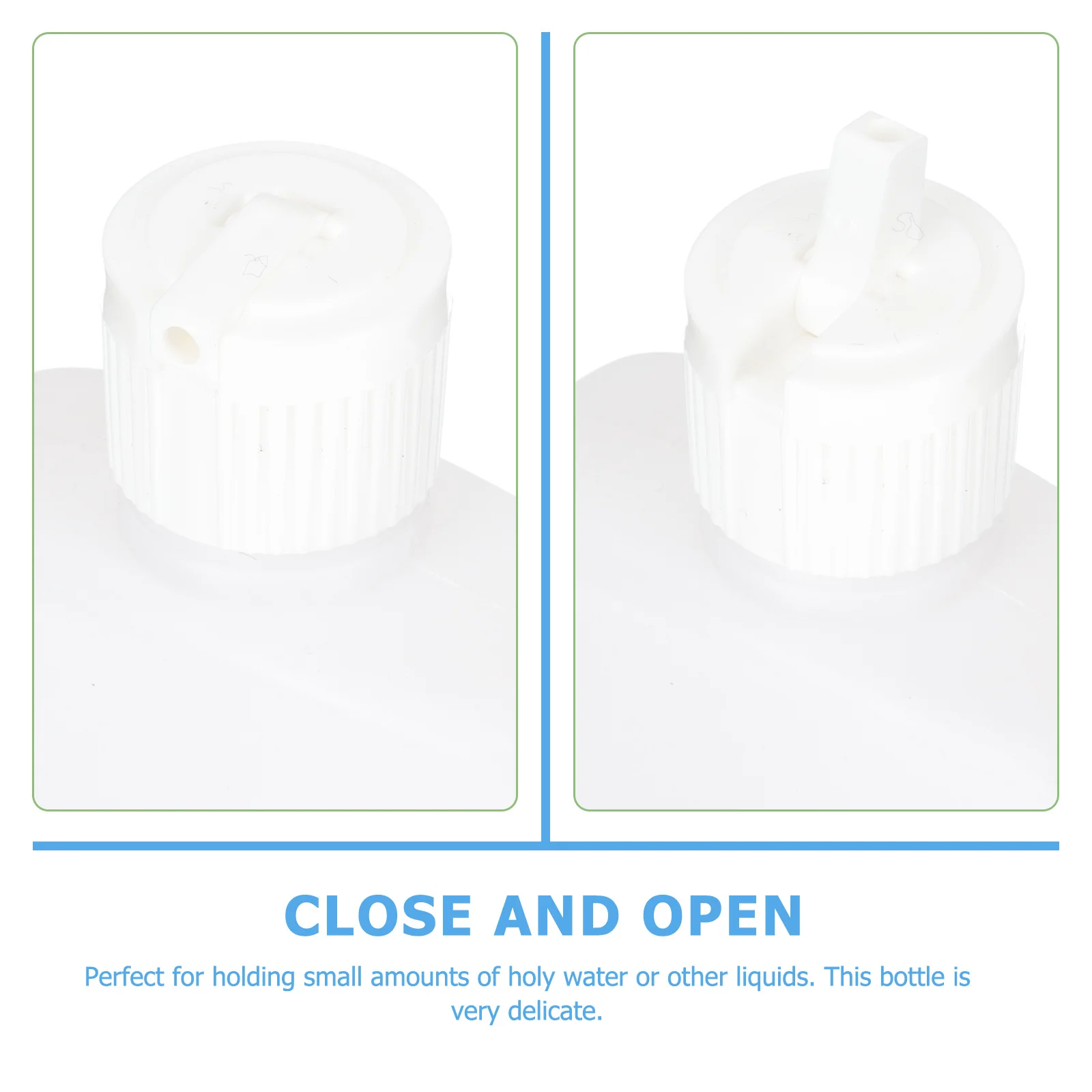 

6Pcs Holy Water Bottles Catholic Christian Cross Plastic Containers Small Refillable Blessing Bottles for Wedding Party Church