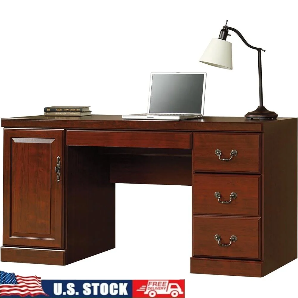 

Компьютерный Credenza с выдвижным ящиком для клавиатуры, регулируемой полкой, зона хранения, башня для процессора, ящики с мягким закрыванием, мебель для домашнего офиса