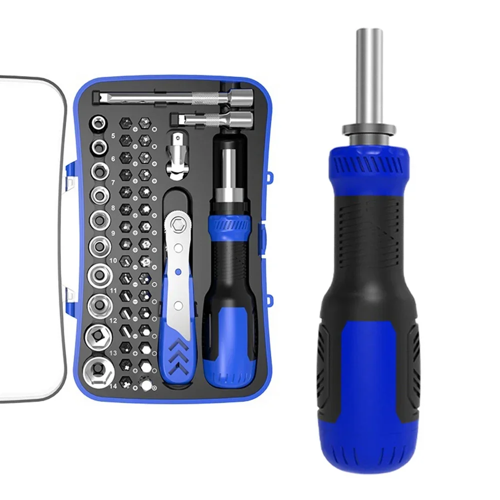 

Ratcheting Screwdriver Torx Bits Wrench Socket Set Magnetic With Storage Case Power Tool Accessories