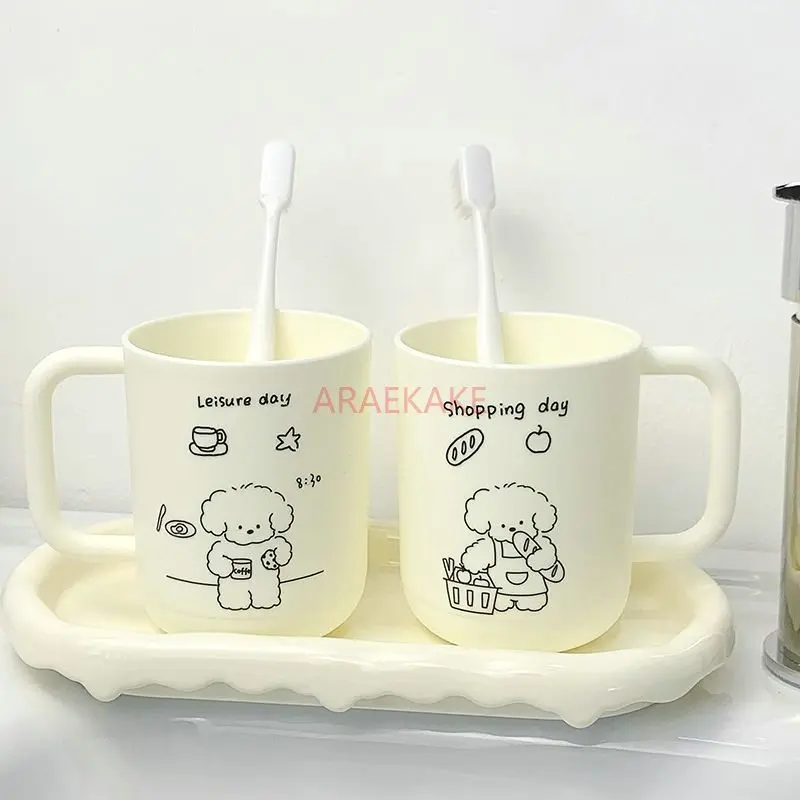 

1pcs Cute toileting cup, home cup, couple style mouthwash cup, student high-value dental cup, creative brushing cup
