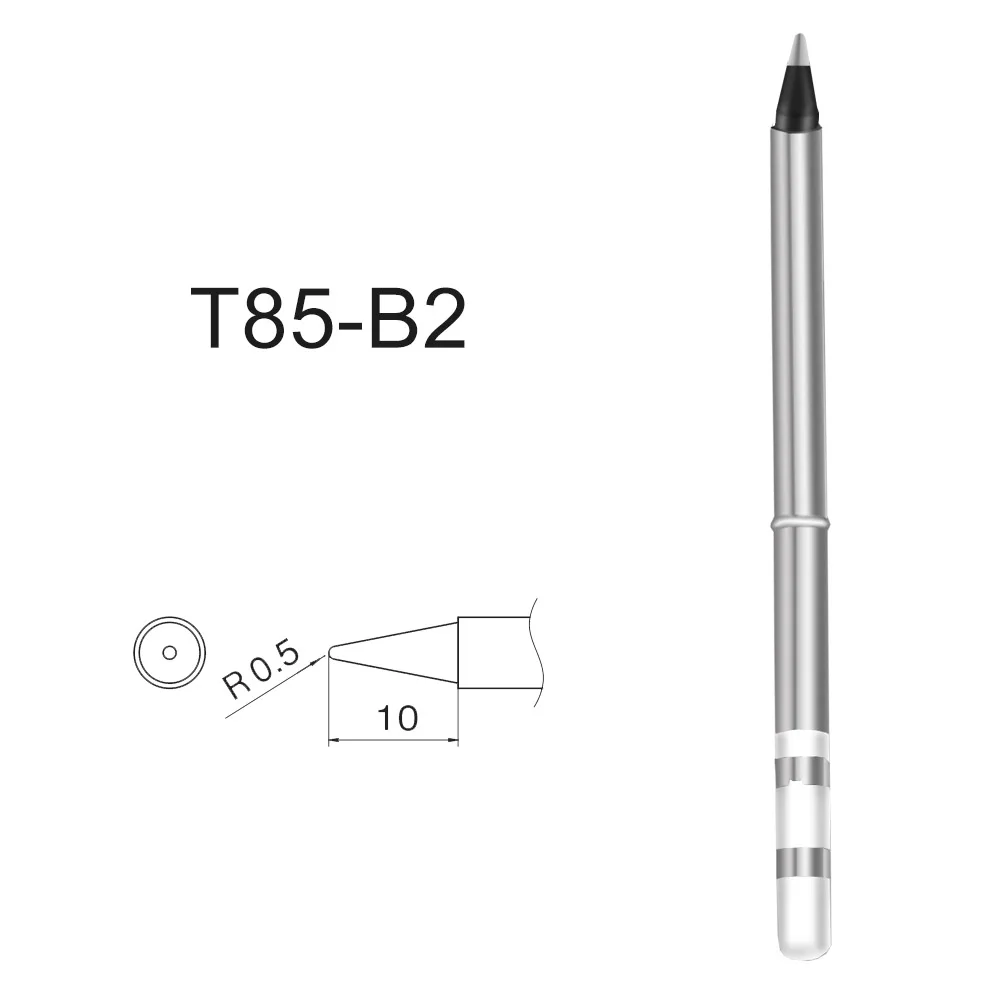 QUICKO T85 سبيكة لحام تلميح 1 قطعة T85-BC2 B2 ILS KR K65 BC3 نوع التدفئة الداخلية مجموعة محطة لحام خالية من الرصاص