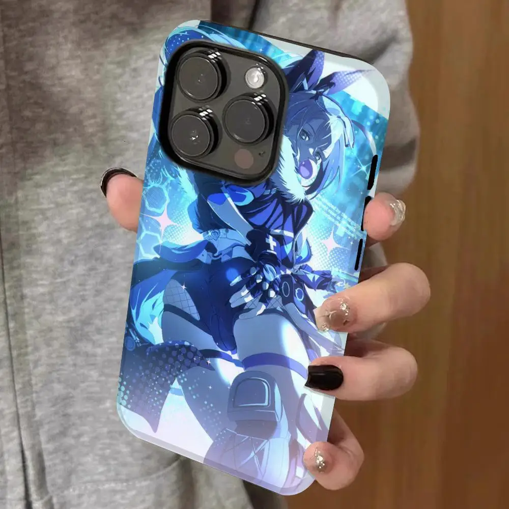 

silverwolf hsr Phone Case Double-layered 2-in-1 Film Case For IPhone 16 15 Promax 14 13 Pro 12 11 plus Samsung S Covers