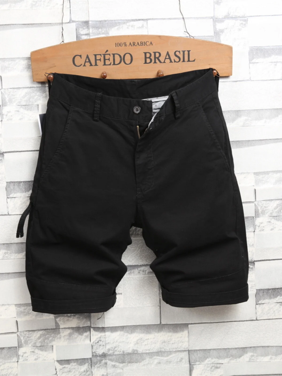 

Pure Cotton Workwear orts Men Summer Trendy Brand Thin Breathable Five-Quarter Loose Elastic Casual Pants Youth Active Sle