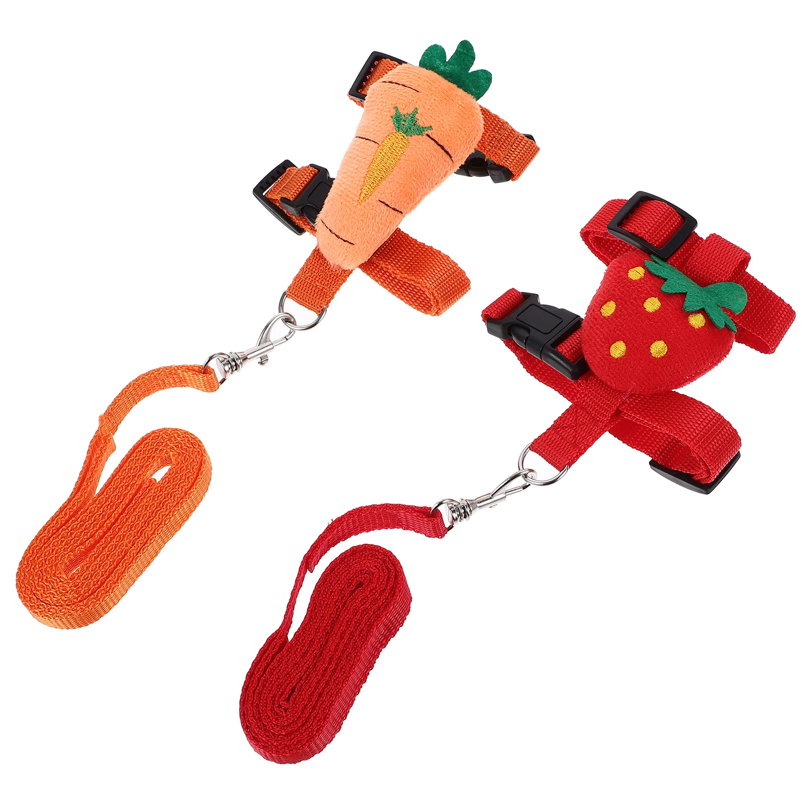 

2 set Adjustable Rabbit Leash And Harness Set Novelty Pet Collar For Small Animals Durable Traction Rope Outdoor Use