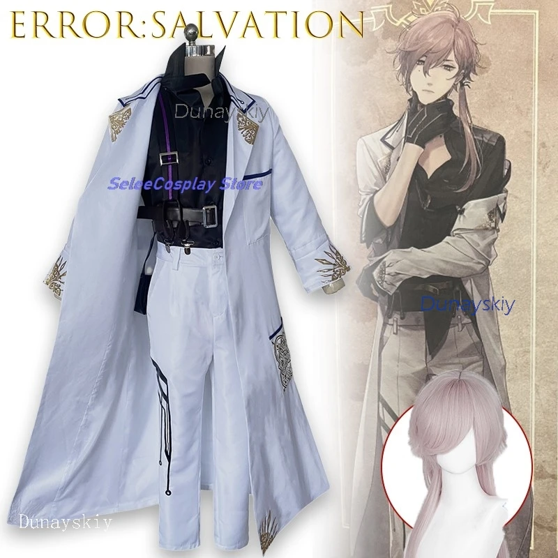 ErroR:salvation Ciel Blancfeu Adolphe Ankou مجموعة أزياء تنكرية للرجال أنيمي لعبة شخصية لعب الأدوار الزي حفلة الهالوين كوس