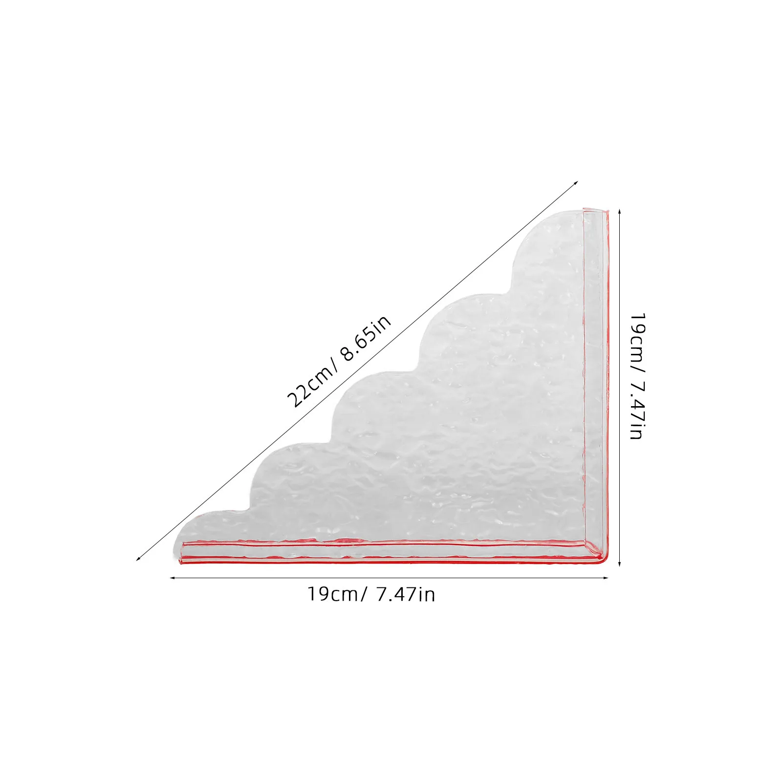 1 Pair Acrylic Transparent Water Self-Adhesive For Bathtub Sink Corner Tub Splashproof Bathroom Accessory Shower