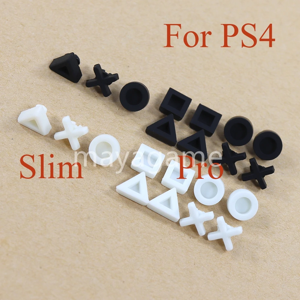 Funda de goma para Sony PS 4 Pro Slim, almohadillas inferiores de silicona para PS4, 40 juegos