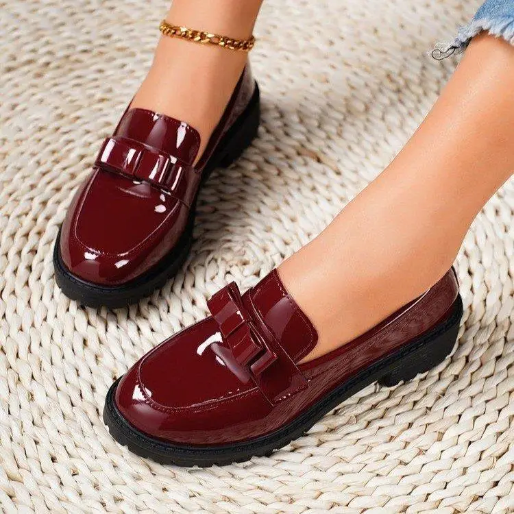 

Cross-Border New Sle Matte Leather Tassel Loers Retro Casual Single oes Large Size Faionable Leisure Flats