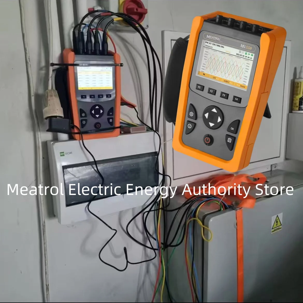 Portable Electric Energy Meter 32GB Data Logger Waveform Graphics 3 Phase Power Quality Analyzer Meatrol-Mi550