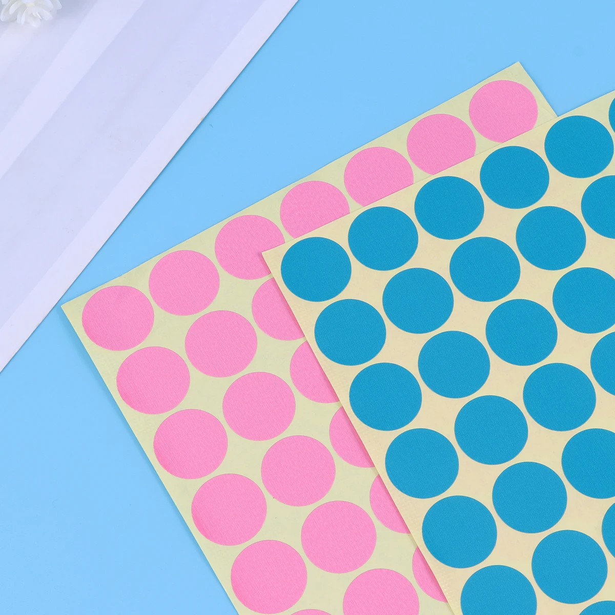 

30 Sheets Colorful Circle Stickers Dot Labels Removable Adhesive Round Tags for Labeling Folder Organization Office Use