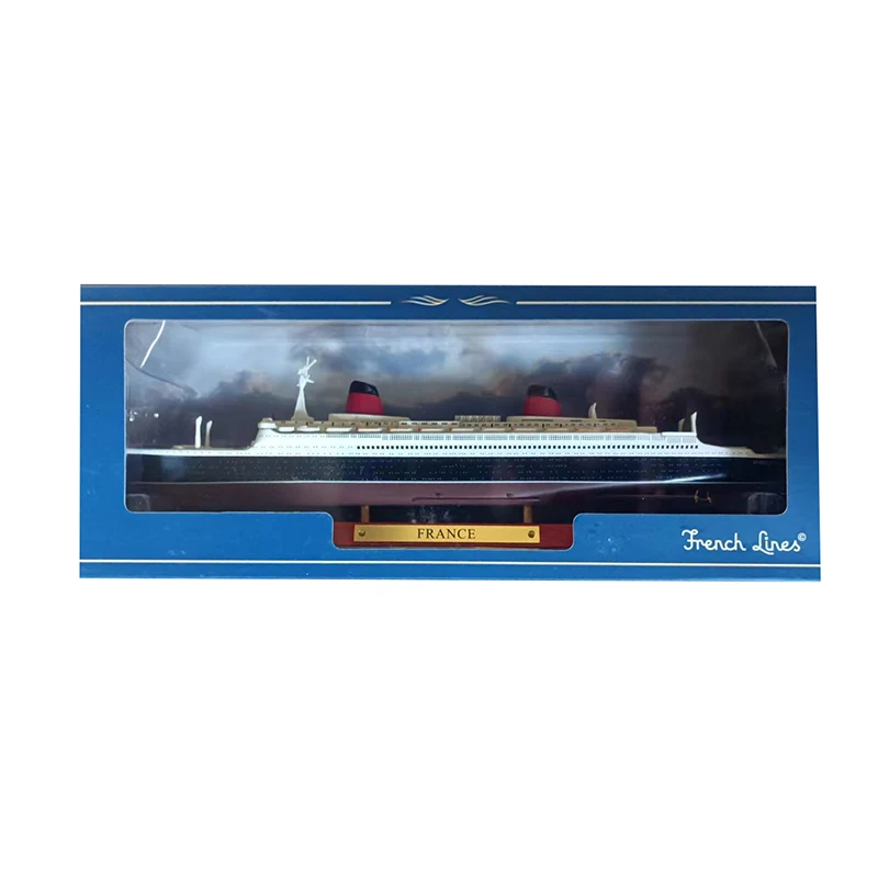 Литой-под-давлением-сплав-масштаб-1-1250-Роскошный-круиз-Нормандия-ЛЮЗИТАНИЯ-модель-французского-круизного-корабля-игрушки-коллекционные-подарки-сувенир