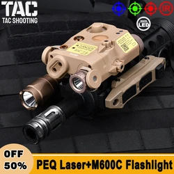 WADSN taktyczna PEQ-15 podczerwieni czerwona zielona niebieska kropka polowania na Laser M600 M600C metalowa latarka biała LED discout Light pasuje do szyny 20mm