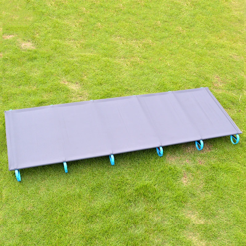 Portable Aluminum Alloy Folding Bed, Camping, Mountaineering, Hiking, Simple Rest Bed