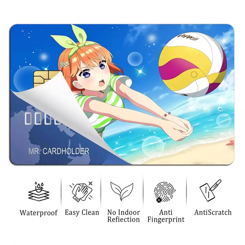 The Angel Y-Yotsuba N-Nakano Card Stickers for Bank Access Protective Waterproof Film Cover Sticker