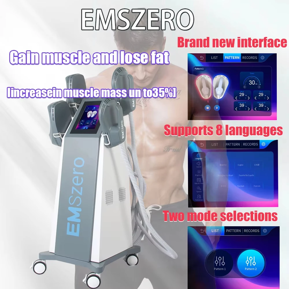 

EMSzero NEO RF Machine 2024 EMS Body Скульптурное устройство для похудения Сжигание жира Nova потеря веса электромагнитный Muscl