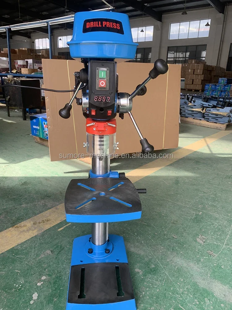 SP5216VS 80 16mm Industrial Bench Type Milling Thread Drill Press Variable Speed High-Accuracy Motor Gearbox Wood Metal