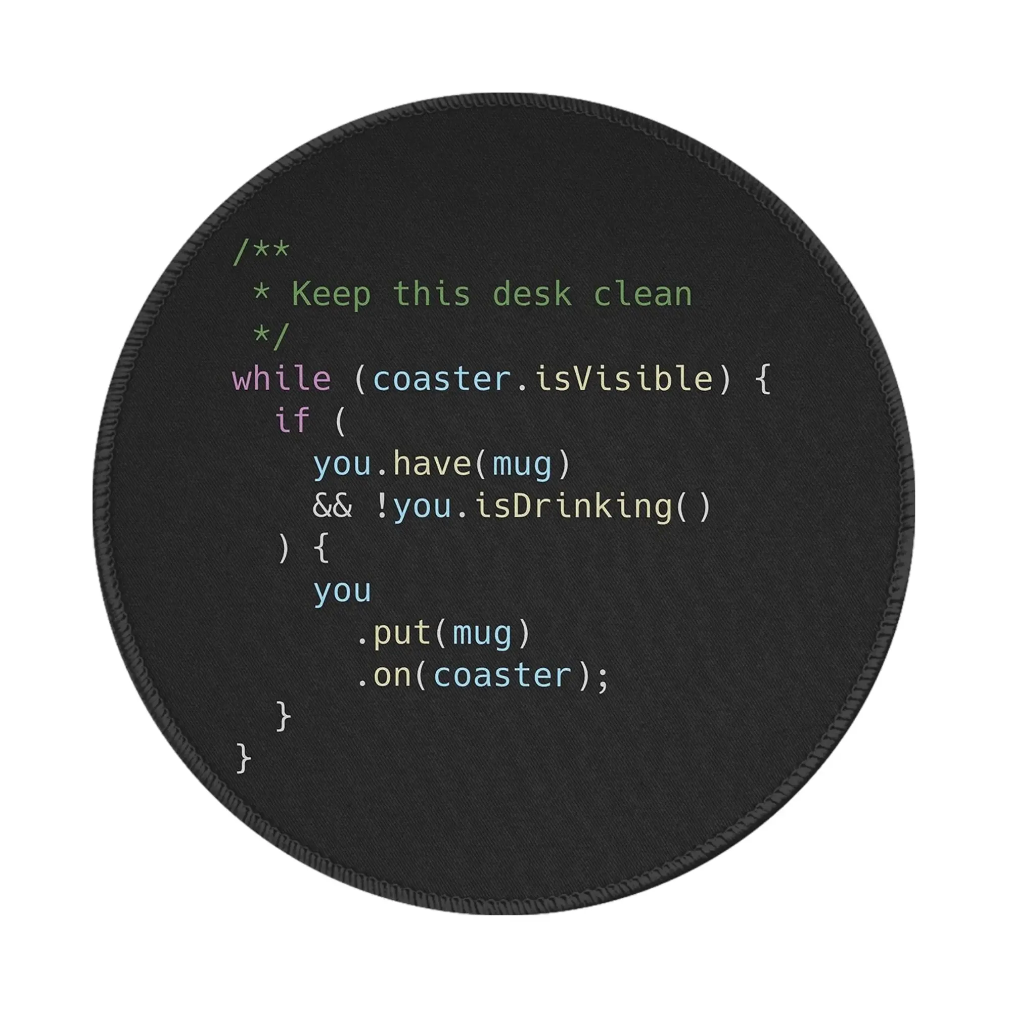 The Perfect Coaster for Programm Mouse Pad Computer Keyboard Mouse Mat Gaming PC Laptop Desk Mat Office Accessories Table Mats