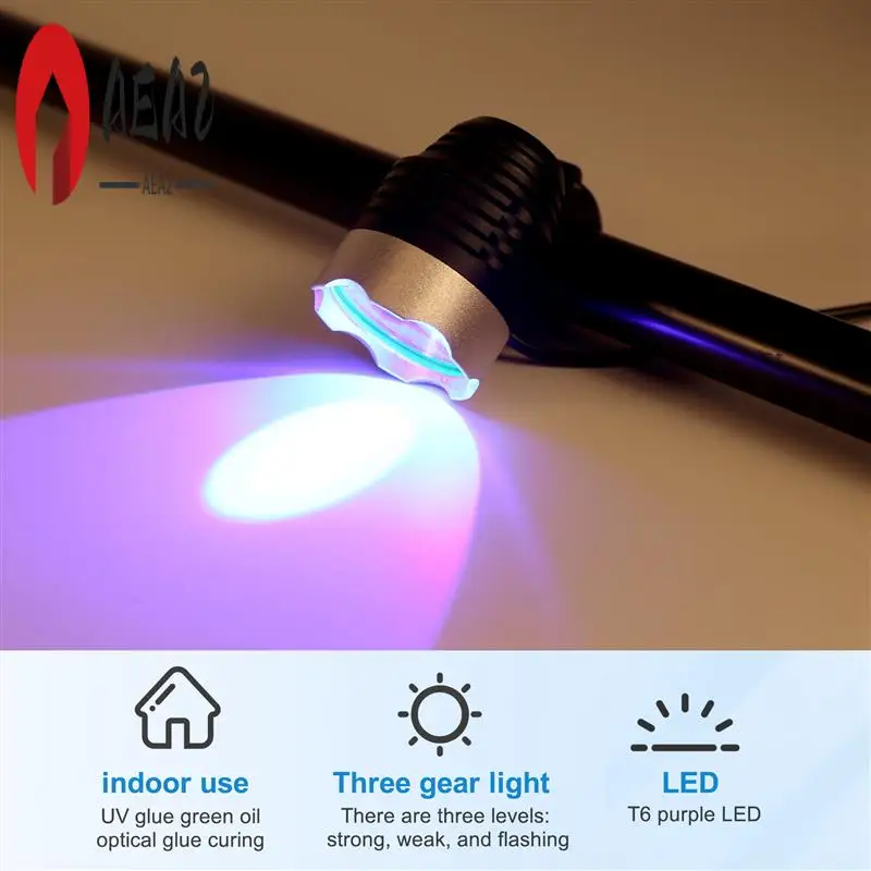 

AEA2-USB UV Curing Light, 10W Portable Durable Ultraviolet Glue Curing Light Lamp, For Mobile Phone Repair
