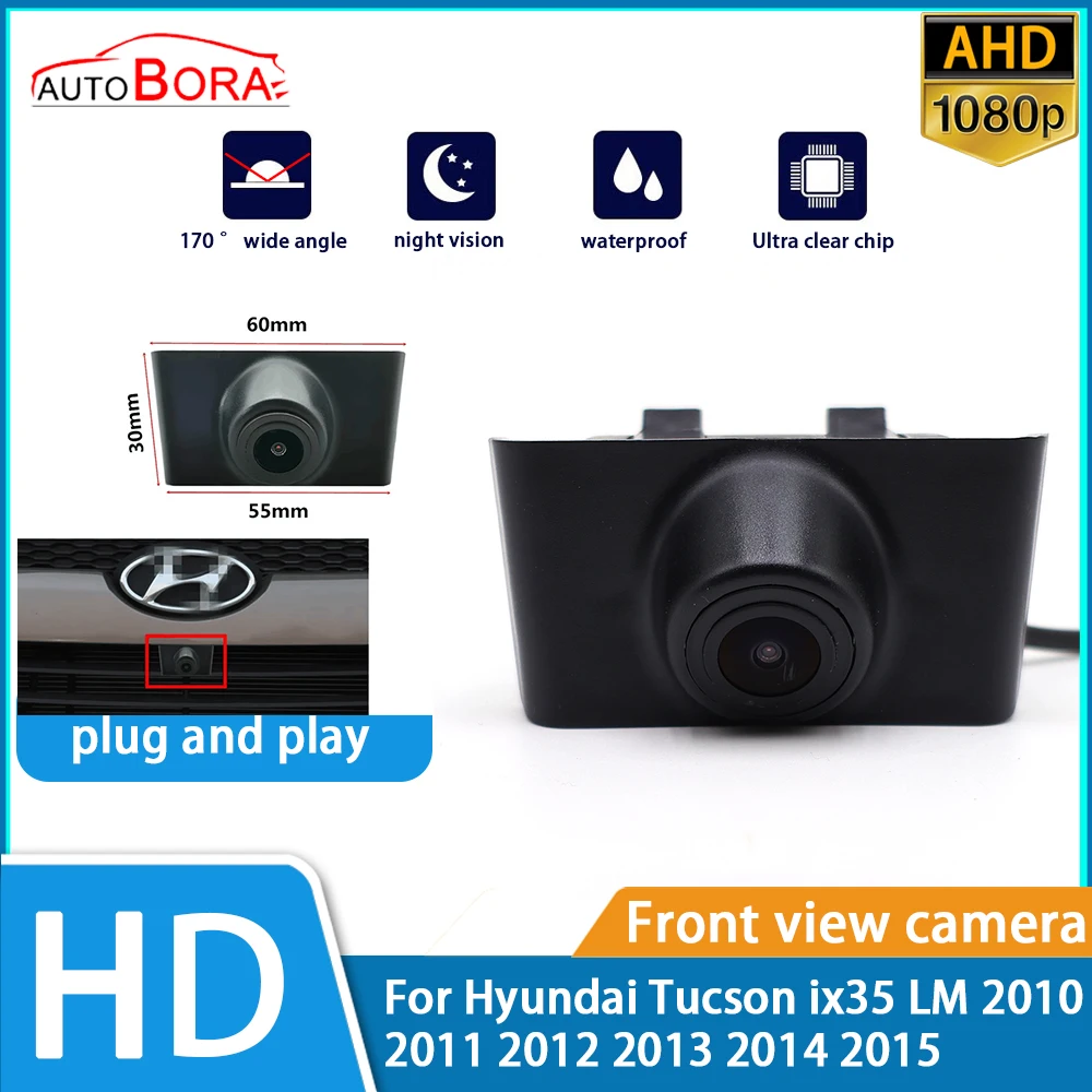 ZhuCamX HD 480P Clear Night Vision LOGO Parking Front View Camera For Hyundai Tucson ix35 LM 2010 2011 2012 2013 2014 2015