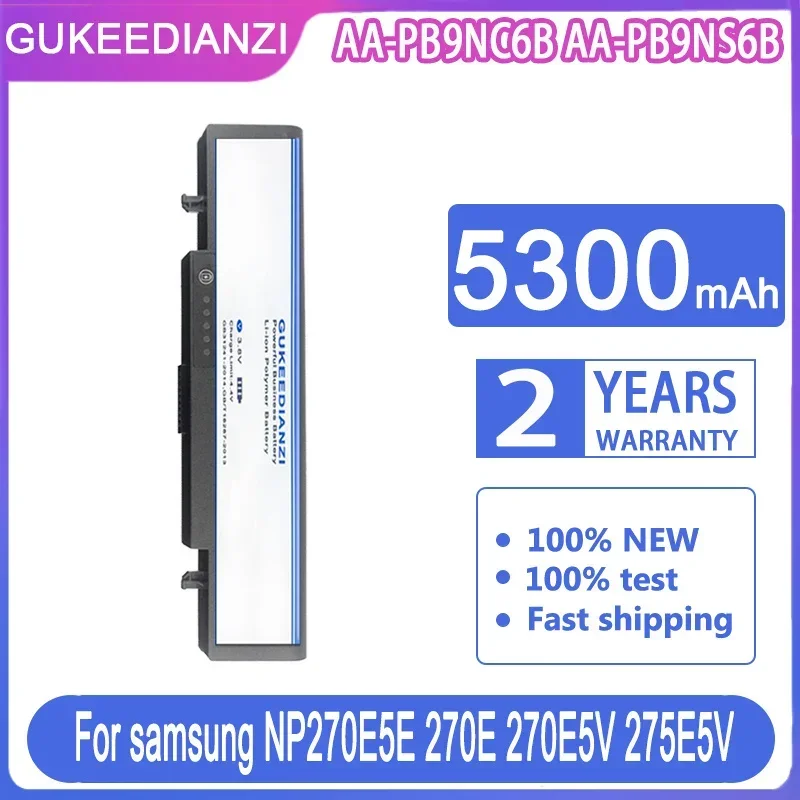 

GUKEEDIANZI Сменный аккумулятор AA-PB9NC6B AA-PB9NS6B 5300 мАч для Samsung NP270E5E 270E 270E5V 275E5V аккумуляторы для мобильных телефонов