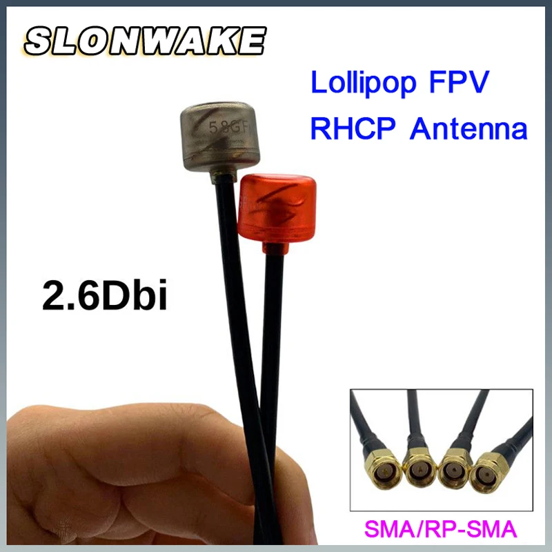 Upgraded Lollipop FPV 5.8G RHCP Antenna SMA/RP SMA Connector Long Range For RC FPV Drone DJI Caddx Digital Transmitter
